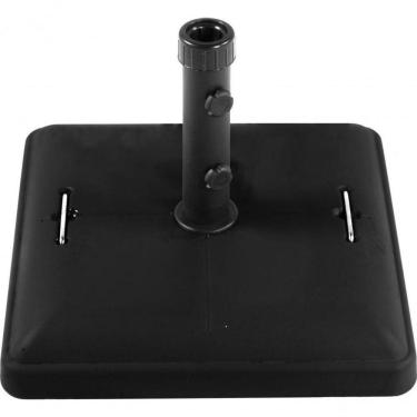 Imagem de Base Ombrellone Quadrada Rodas 37Kg Preto Bel Lazer