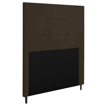 Imagem de Cabeceira Luna Para Cama Box Solteiro 90 Cm Suede Marrom