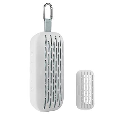 Imagem de HUAYUWA Capa de silicone (branca) compatível com alto-falante portátil Bose SoundLink Flex Bluetooth