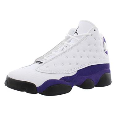Imagem de Jordan Air Jordan Retro 13 'Lakers' Grau-School 884129-105, White/Black-court Purple-university Gold, 4