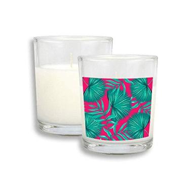Imagem de Cera de incenso perfumada de vidro para presente Art Deco Happy da Leaf Pink Sky