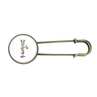 Imagem de Mummy Antlers Horus Bell Muleta Broche de Metal Retrô Joia
