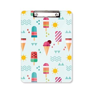 Imagem de Sun Mountain River picolé doce sorvete pasta pasta placa de apoio A4