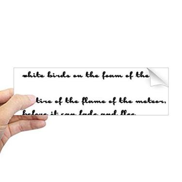 Imagem de DIYthinker Poetry were We Only White Birds Adesivo retangular para janela de notebook