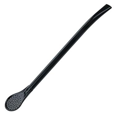 Imagem de BOMBA DE TERERÉ CHIMARRÃO CLÁSSICA LISA EPOX PRETA 19CM BLACK ERVA