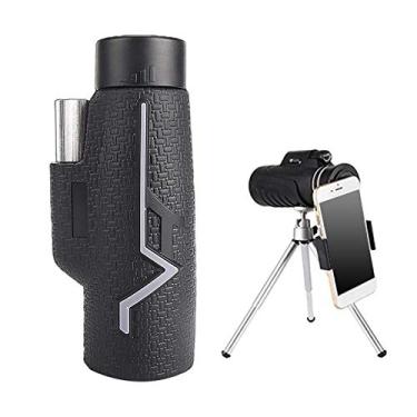 Imagem de Telescópio monocular, zoom HD 25X50 High Power Vision Monocular poderoso, com adaptador de telefone inteligente, para observação de pássaros, concertos, jogos esportivos