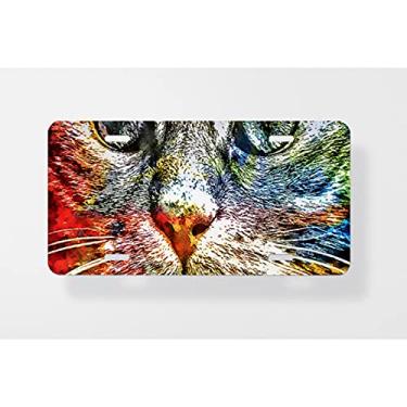 Imagem de Capa para placa de carro com pôster de gato – Capa para placa de carro – Capa para placa de carro 15,24 x 30,48 cm