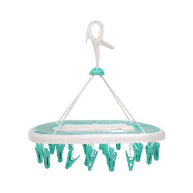 Imagem de Mini Varal de Roupas com Prendedores N234510-2 Verde -Quanhe