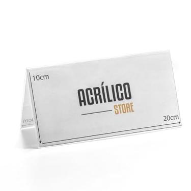 Imagem de Display Prisma de Mesa em acrílico 20X10cm