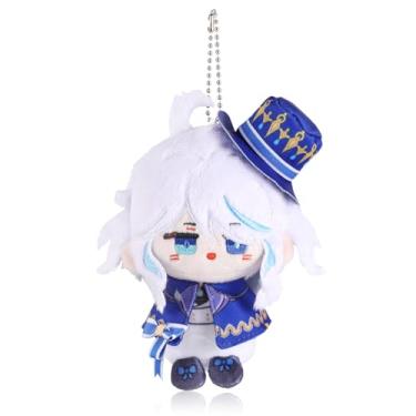 Imagem de UTIEHD Chaveiro de pelúcia Genshin Impact, boneca colecionável de 10 cm - Tamanho compacto para bolsas e chaves para fãs (Furina)