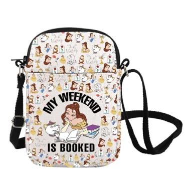 Imagem de Bolsa tiracolo Beauty Movie Inspire My Weekend Is Booked Bolsa de ombro Beauty Fairy Princess Messenger Bag, Está reservado Cb