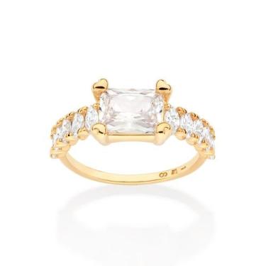 Imagem de Anel Solitário Composto Por Zircônias Rommanel 513419 513422, 20, Dour