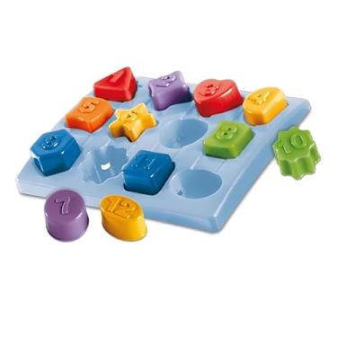 Imagem de Brinquedo Infantil Educativo e Divertido para Exercitar o Raciocínio Lógico - Brincando Com Números e Formas para Encaixe