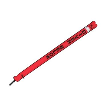 Imagem de rockible Suprimentos de flutuação de bóia de marcador de superfície, alta visibilidade, tubo de sinal inflável para iniciantes para iniciantes para mergulho, Vermelho