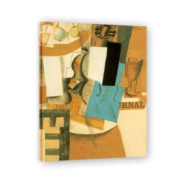 Imagem de Murais de violino e frutas Diego Rivera - Arte do realismo socialista mexicano, muralista do século 990, coleção clássica do museu de Nova York para decoração de casa 40 x 52 cm