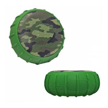 Imagem de Caixa de Som Bluetooth Portátil, Resistente a água, 10W, Bass TWS EL-1021 (Camuflado verde)