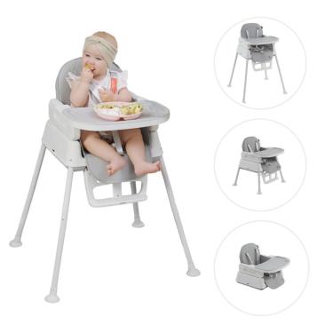 Imagem de Cadeira Alimentação Infantil 3 Em 1 Harmony Maxi Baby Cinza