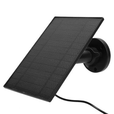 Imagem de Diydeg Painel Solar para Câmera de Segurança, Carregador de Painel Solar 5W IP68 de Silício Monocristalino para Câmera de Vigilância CCTV Com Suporte Ajustável para