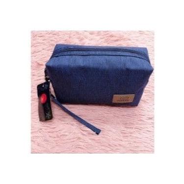 Imagem de Necessaire Unissex de Viagem Compacta Resistente - NoBrand, Azul
