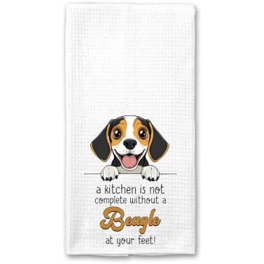 Imagem de GoGiArt A Kitchen Is Not Complete Without A Beagle Towel - Cute Beagle - Dog Lover - Cozinha Beagle Dog - Toalha de prato