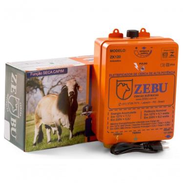 Imagem de Eletrificador De Cerca Rural Zebu Zk120 Bivolt Automatico