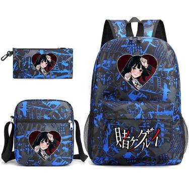 Imagem de Conjunto de mochilas Gambling Abyss School de 3 peças para estudantes