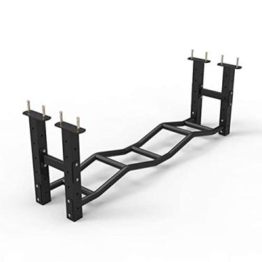 Imagem de Barras de puxar barra de queixo montada na parede, barras horizontais e paralelas para ioga, estrutura de escalada de feixe, carga de 300 kg