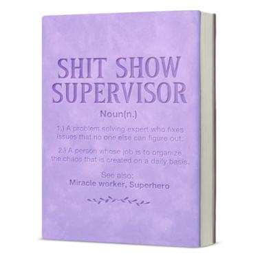 Imagem de Presentes de agradecimento para caderno de supervisores, engraçados, presentes de agradecimento para chefe, mentor, líder, manjedoura, caderno de escrita - roxo