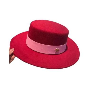 Imagem de Chapéus Fedora Elegantes Femininos Com Laço, Chapéus Panamá Para Vesti
