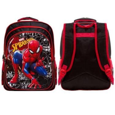 Imagem de Mochila Infantil Menino G Preta 3D Herói Spider Man Marvel - TOYS 2U