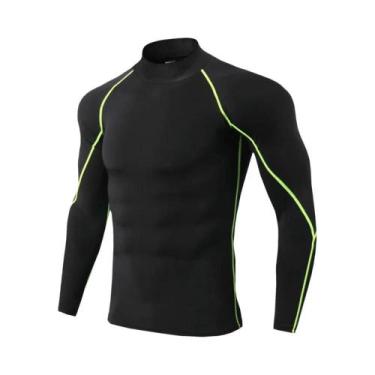 Imagem de Camiseta De Compressão De Manga Longa Para Corrida Masculina, Rápido S