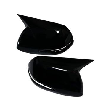 Imagem de Compatível com honda CR-V crv 2017-2020 retrovisor espelho lateral capa asa porta exterior caso de visão traseira guarnição fibra de carbono(Gloss Black)