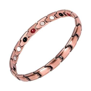 Imagem de Pulseira Magnética De Hematita Unissex Para Terapia, Auxílio Ao Sono, 