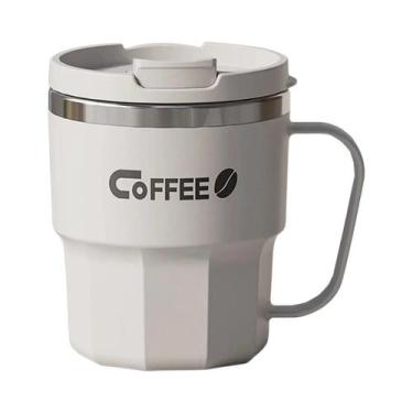 Imagem de Caneca De Café Em Aço Inoxidável Com Dupla Parede Isolada, Térmica, À 