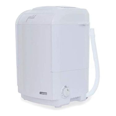 Imagem de Mini Lavadora de Roupas Portátil Tanquinho Petit Branca 220v Até 1,2kg de Roupas Com 5 Modos de Lavagem e Baixo Consumo de Energia e Água