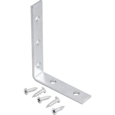 Imagem de Cantoneira p/ cortina 05x07cm zincado cce0057 c/ 4 pç Vonder