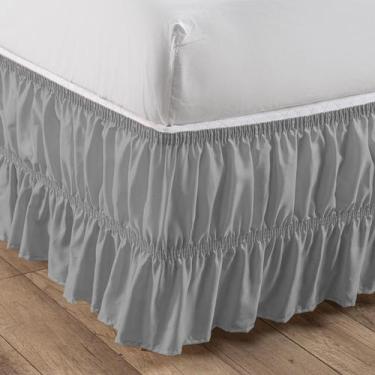Imagem de Saia Para Cama Box Casal, Queen E King Size - Duplo Elástico Reforçado
