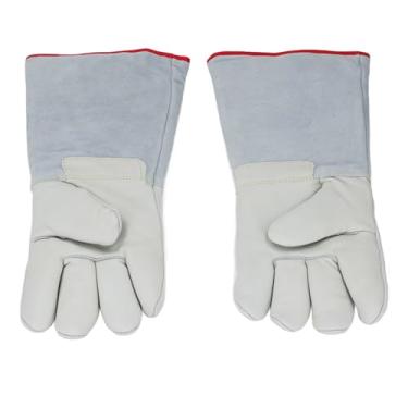 Imagem de Luvas Anticongelantes Espessadas, Luvas Protetoras LN2 de 40 Cm para Gelo Seco que Manuseia Armazenamento Frio de Nitrogênio Líquido