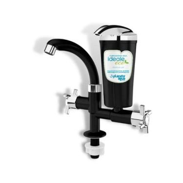 Imagem de Torneira Filtro Purificador de Água de Bancada- Planeta Água, Preto