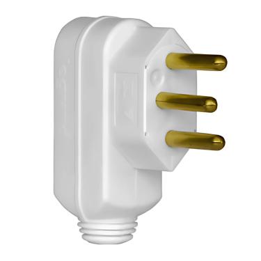 Imagem de Plugue Daneva 2P+T 10A Branco Unitária
