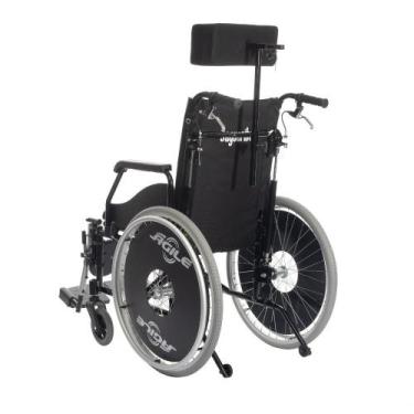 Imagem de Cadeira De Rodas Agile Reclinável 40X42X50 Preta Jaguaribe - Jguaribe