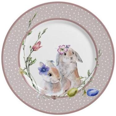 Imagem de Conjunto Com 6 Pratos De Sobremesa Chloe Charm Pascoa 21Cm