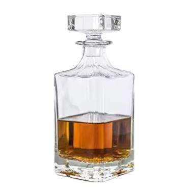 Imagem de Garrafa Em Vidro Lisa 1l - Licoreira Retrô P/Decoração Transparente Premium