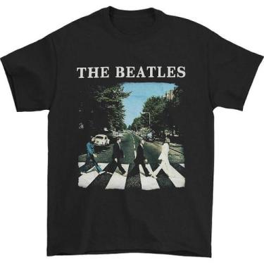 Imagem de Camiseta Beatles Abbey Road & Logo - Rockinstone