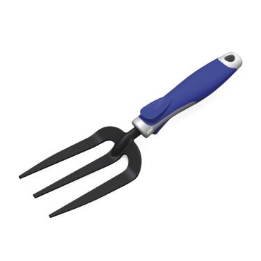 Imagem de Garfo De 3 Dentes Em Aço Carbono Com Pintura Epóxi E Cabo Emborrachado Durín