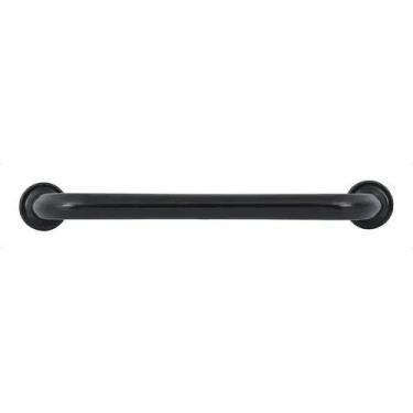 Imagem de Barra de Apoio 45cm Sicmol Aluminio Reta - Preta  18132