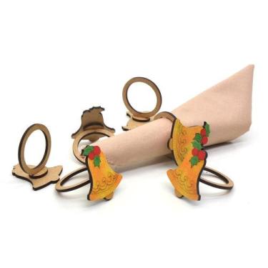 Imagem de Porta Guardanapo Mesa Sino - 6 Unidades - Cantinho da Arte