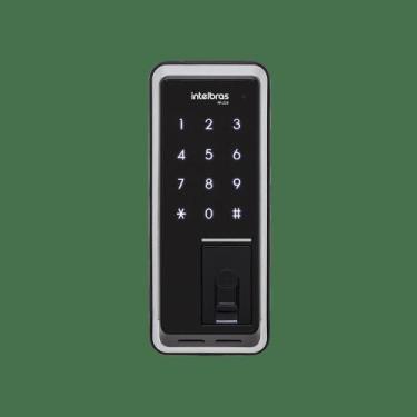 Imagem de Fechadura Digital Senha E Biometria Fr 220 Preta Intelbras