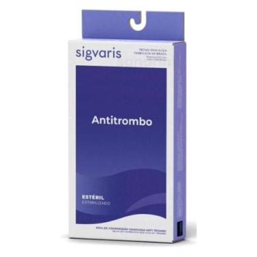 Imagem de Meia de Compressão Antitrombo Panturrilha 18-23mmhg Sigvaris, GG, Bran