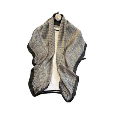 Imagem de Lenço De Luxo Feminino Para Primavera 90x90cm, Lenço Muçulmano De Poli